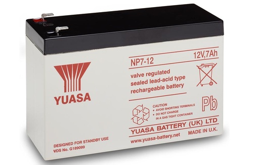 [9600 120 95000] BATTERY 12V 7 Ah Battery for CHS LARGE BATT BOX