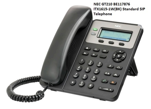 [BE117876] NEC GT210 ITX1615-1W(BK) Standard SIP Telephone