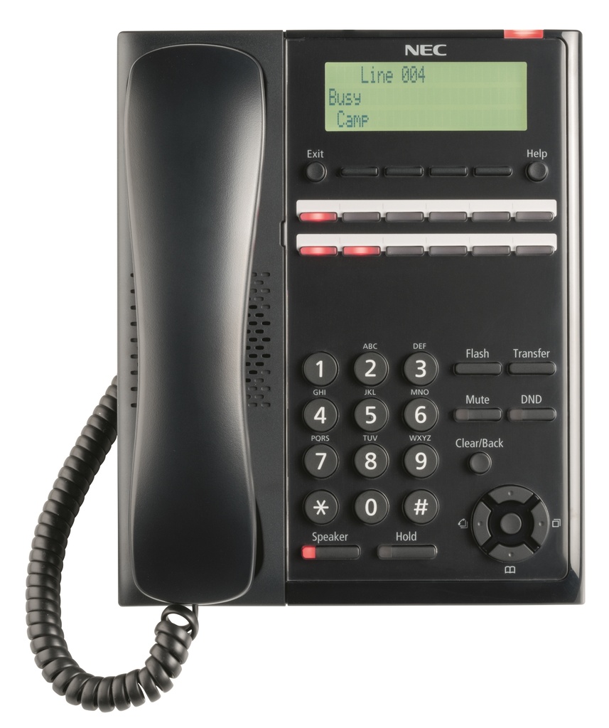 NEC SL2100 IP7WW-12TXH-A1 TEL (BK) 12 Keys Digital MLT Phone