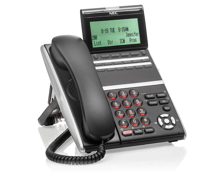 [BE113856] NEC ITZ-8LDG-3P(BK)TEL 	DT800 Series IP (Gigabit) Desi-Less Display