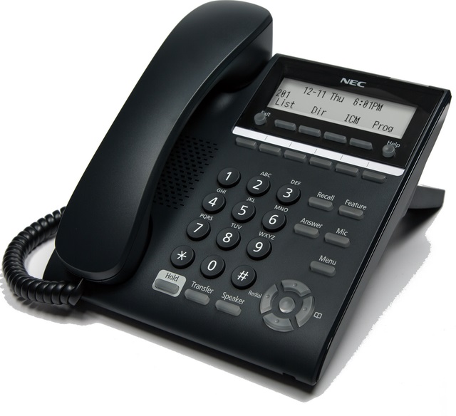 NEC SL2100 ITY-6D-1P (BK) TEL Entry IP 6-button Display Telephone