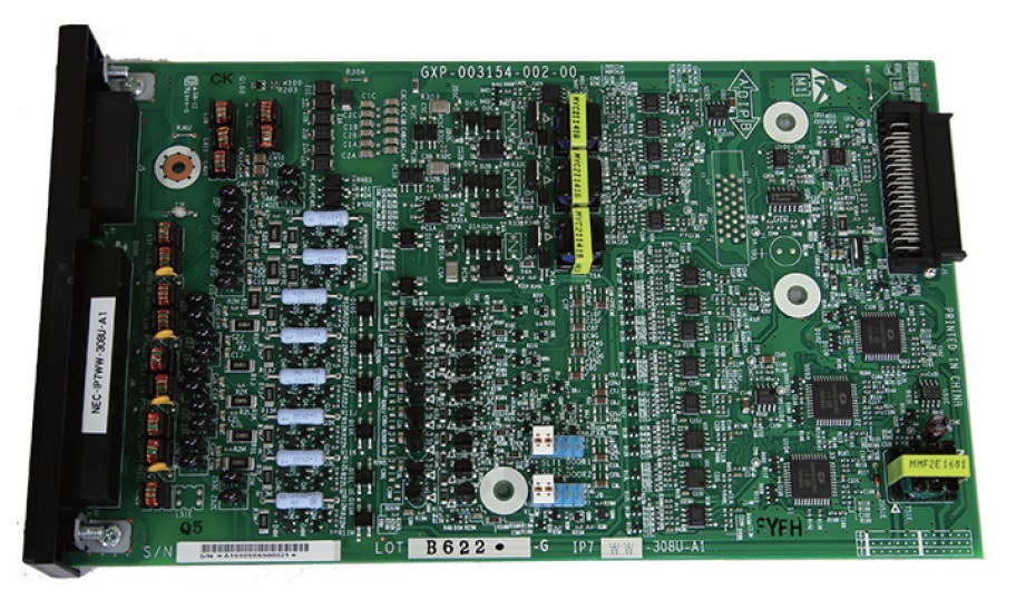 [BE116505] NEC SL2100 IP7WW-308U-A1 3 Analog Trunks + 8 Hybrid Extensions Board